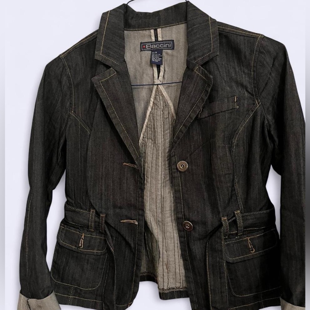 Baccini Dark Wash Denim Jacket